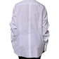 White Rhinestone Embellish Long Sleeves Top