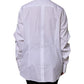 White Rhinestone Embellish Long Sleeves Top