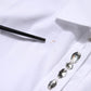 White Rhinestone Embellish Long Sleeves Top