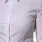 White Cotton Collared Long Sleeves Blouse Top
