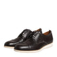 Dark Brown Leather Derby Lace Up Dress Formal Shoes