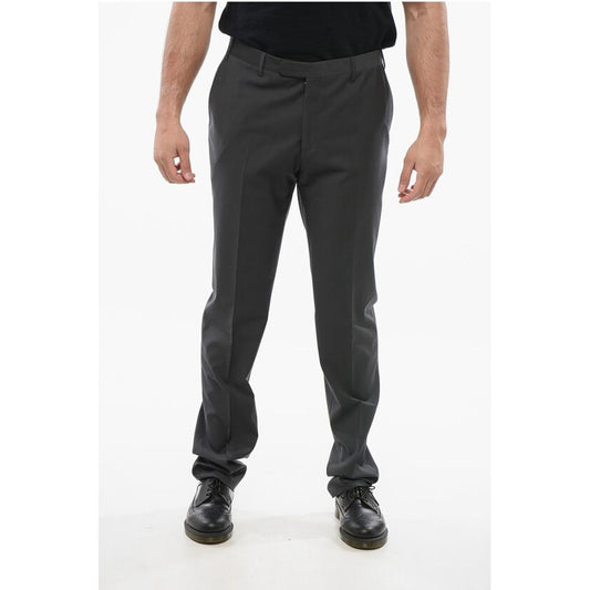 Virgin Wool REFINED Pants with Hidden Clousure