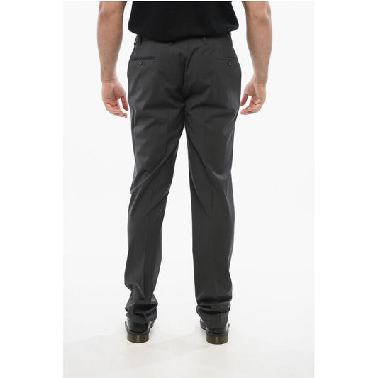 Virgin Wool REFINED Pants with Hidden Clousure