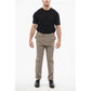 Cotton Pants with Micro Check Motif