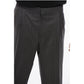 Cool Wool Pants with Striped Motif