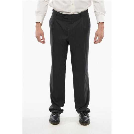 Virgin Wool MANTUA Pants with Concealed Closure