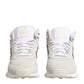 Off White Suede Sneakers Shoes