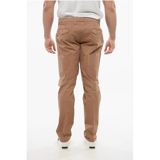ID Stretch Cotton Chinos Pants with Belt Loops