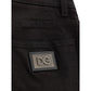 Black Cotton Jeans Denim