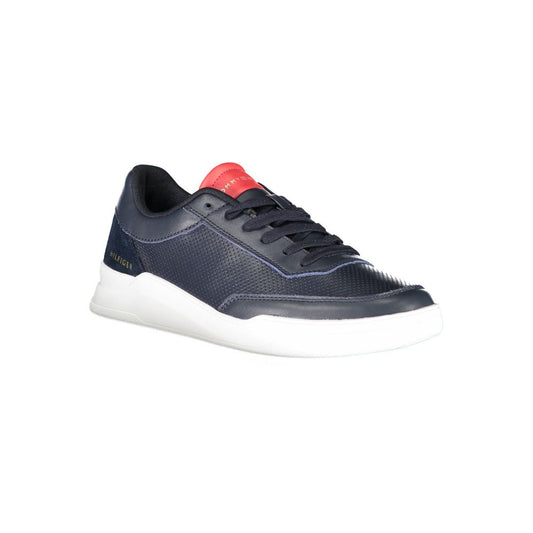 Blue Polyester Sneaker