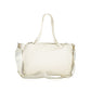 White Polyethylene Women Handbag