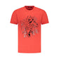 Red Cotton Men T-Shirt