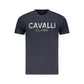 Blue Cotton Men T-Shirt
