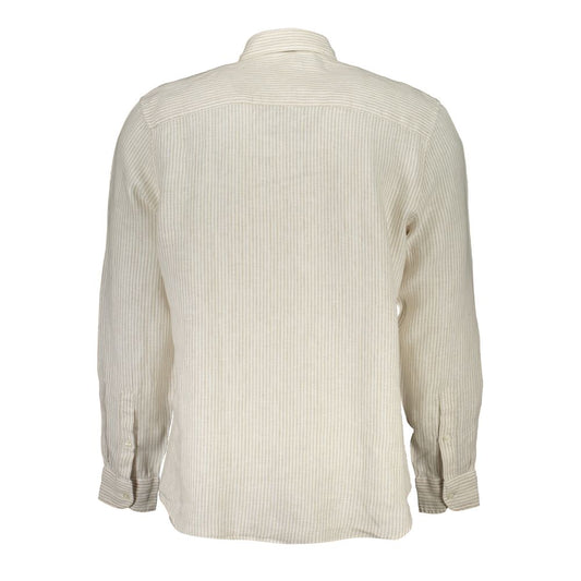 Beige Linen Men's Shirt