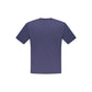 Blue Cotton Men T-Shirt