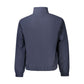 Blue Polyester Men Jacket