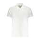 White Cotton Men Polo Shirt