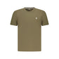 Green Cotton Men T-Shirt