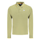 Green Cotton Men Polo Shirt