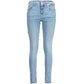 Light Blue Cotton Women Jeans