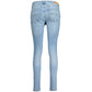 Light Blue Cotton Women Jeans