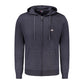 Blue Polyamide Men Cardigan