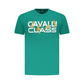 Green Cotton Men T-Shirt