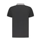 Black Cotton Men Polo Shirt