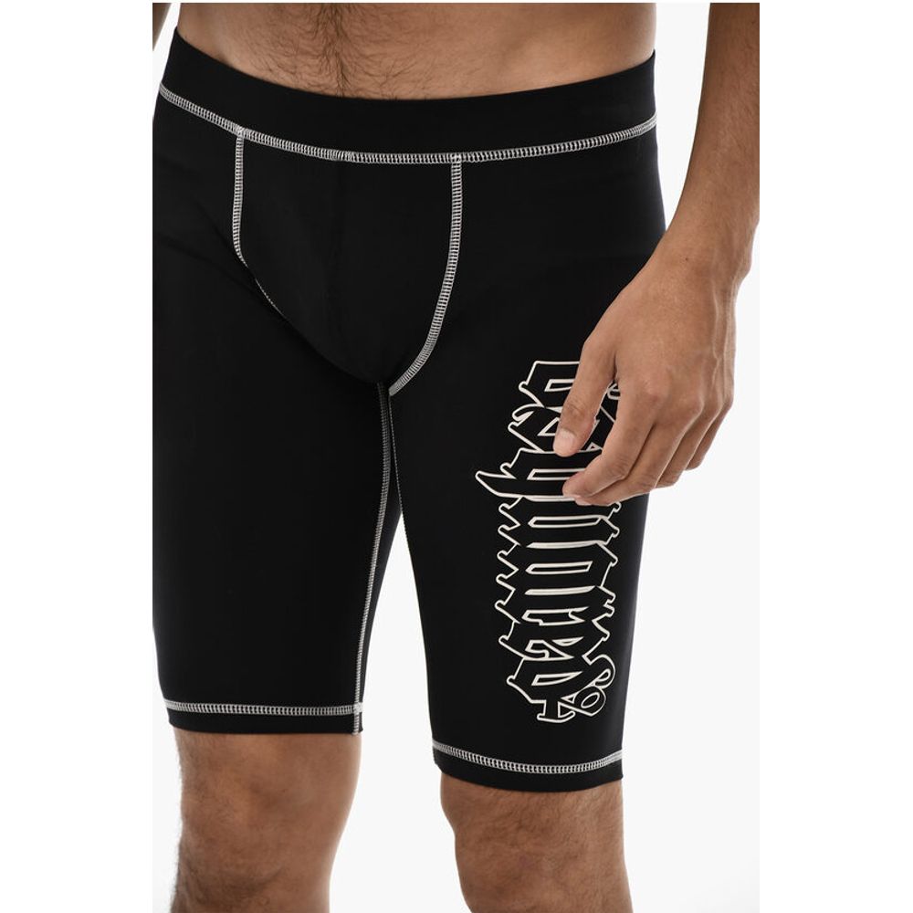 Biker Shorts GOTHIC With Logo Print