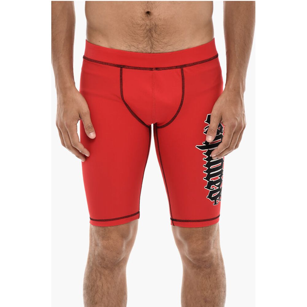 Biker Shorts GOTHIC With Logo Print