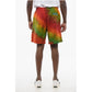 Tie Dye Jersey Shorts with Elastic Waistband