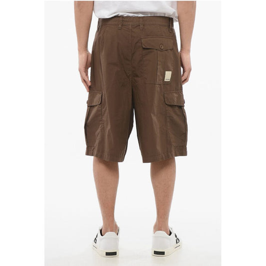 EMPORIO Single-pleated Cotton Cargo Shorts