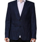 Blue Wool Single Breasted Suit Coat Blazer