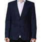 Blue Wool Single Breasted Suit Coat Blazer