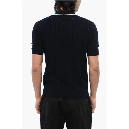 Cotton Short Sleeved Polo With Contrasting Edges