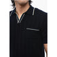 Cotton Short Sleeved Polo With Contrasting Edges