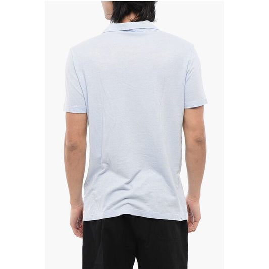 Linen Blend Polo With Breast Pocket