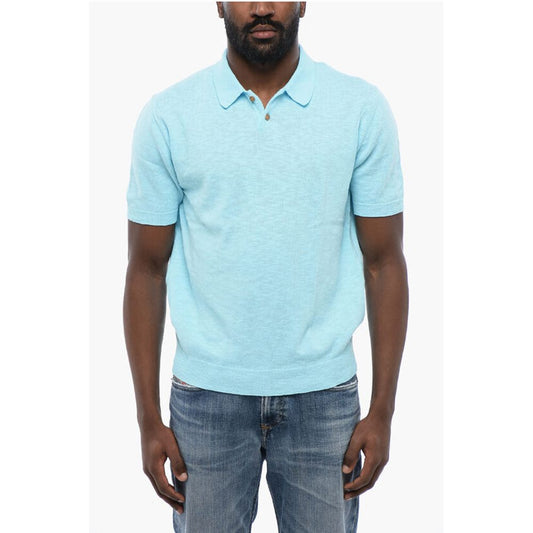 Melange Cotton Knit Polo
