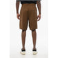 EMPORIO Animal Patterned Fabric Reversible Shorts