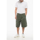 EMPORIO Cotton Cargo Shorts with Drawstring