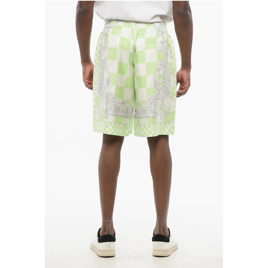 Silk MEDUSA Shorts with Elastic Waistband