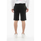 EA7 Cotton Shorts with Lamè Printed Logo