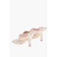 Tartan Fabric Thong Sandals 9cm