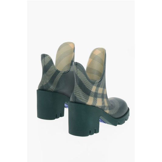 Tartan Patterned Rubber Booties 8cm