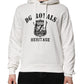 White Cotton DG ROYAL Print Hooded Sweater