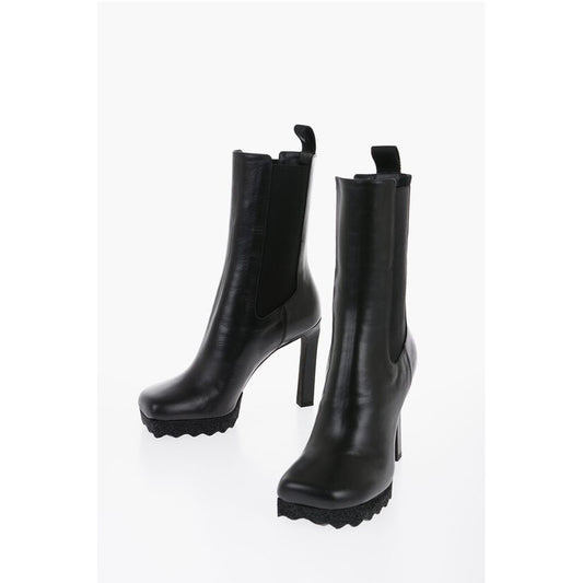 Leather SPONGE Chelsea Booties 12cm