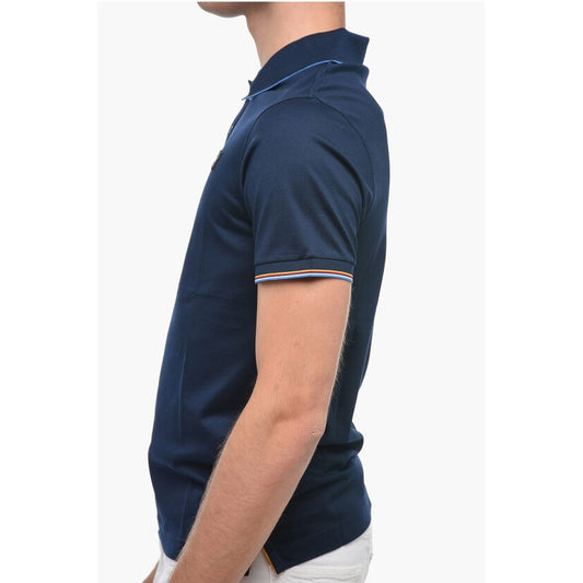 Cotton Polo Shirt with Colored Buttons
