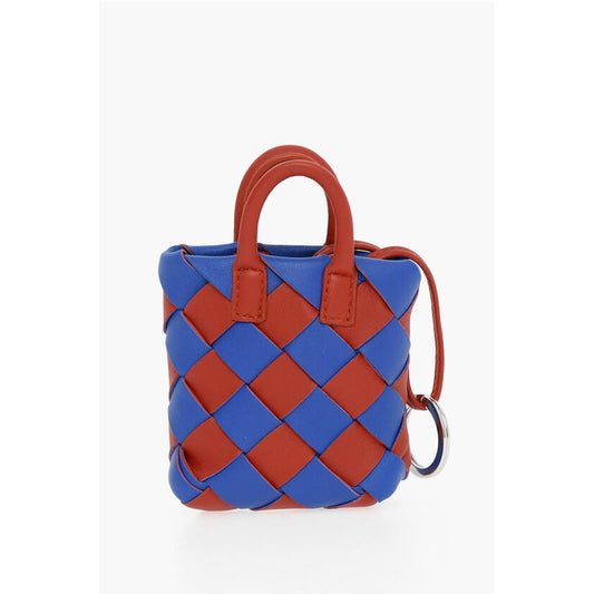 Bicolor Intreccio Soft-leather Bag-shaped Charm