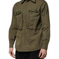 Army Green Button Down Long Sleeves Shirt