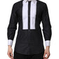 Black White GOLD Long Sleeves Formal Shirt